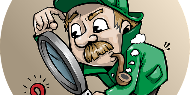 cardano-oder-solana Detektiv mit Lupe